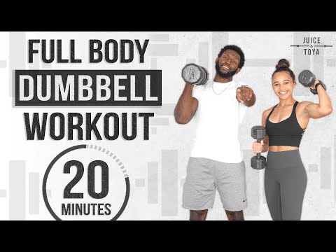 20 Minute Full Body Dumbbell Workout NO REPEAT (Strength \u0026 Conditioning)