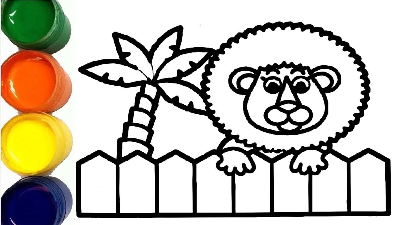Arslon Rasmlari How to draw lion | Bolalar uchun Arslon rasm chizish | Сурет салу ...