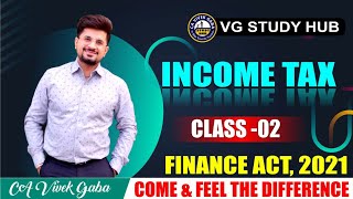 ?LIVE? | INCOME TAX CLASS - 2?| Finance Act 2021 | CA Vivek Gaba