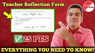TEACHER REFLECTION FORM (TRF) | Deep Discussion to GET 25pts in Ranking Wealth