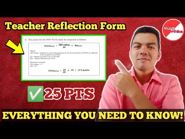 TEACHER REFLECTION FORM (TRF) | Deep Discussion to GET 25pts in Ranking -  YouTube