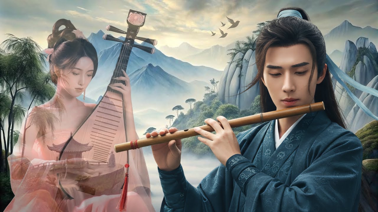 Chinese Zen Music🍃Chinese Bamboo Flute & Guzheng for Meditation ...