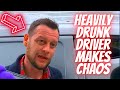 HEAVILY DRUNK DRIVER MAKES CHAOS -- Bad drivers &amp; Driving fails -learn how to drive #1108