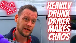 HEAVILY DRUNK DRIVER MAKES CHAOS -- Bad drivers &amp; Driving fails -learn how to drive #1108