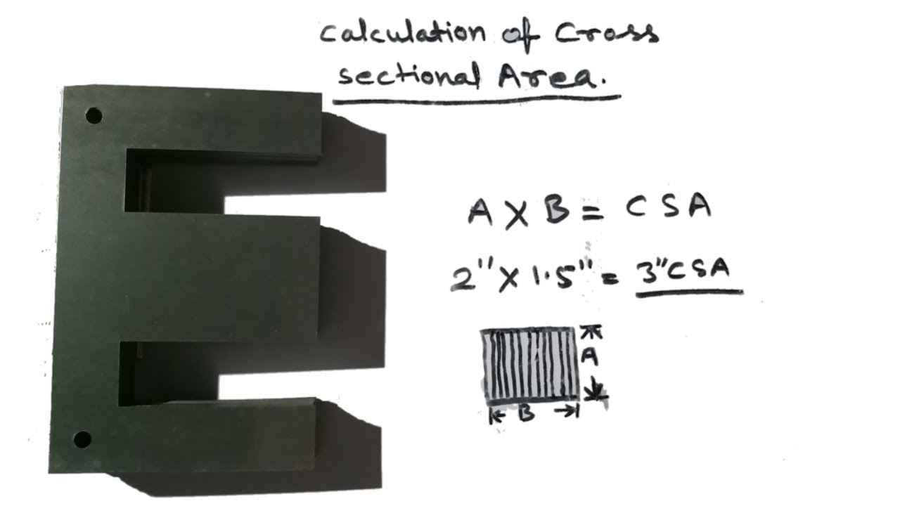 Calculation Of Cross Sectional Area. Yt- 60