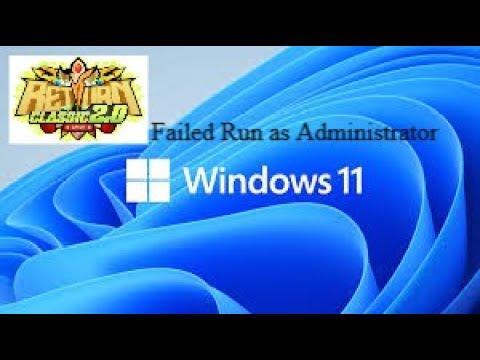 Masalah RF Windows 11 (failed run launcher as administrator)