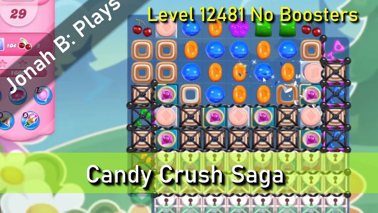 Candy Crush Saga Level 12481 No Boosters - YouTube