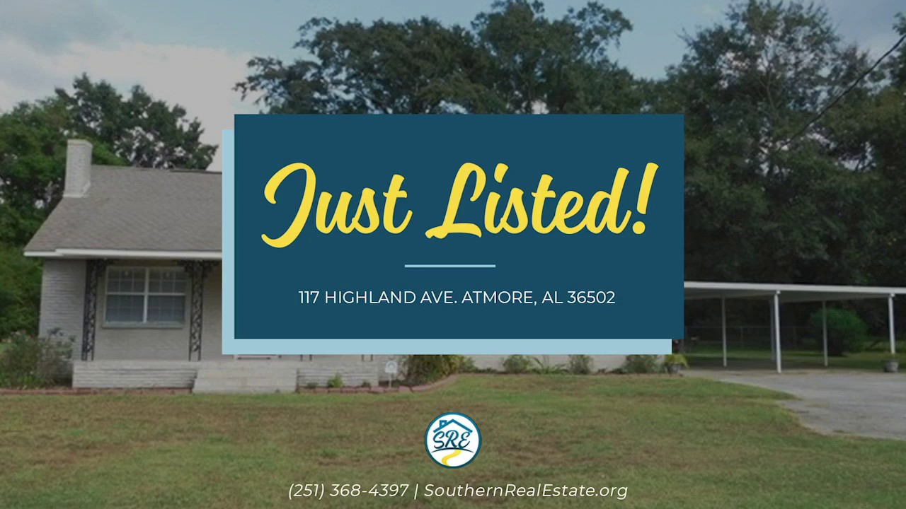 Southern Real Estate Presents 117 Highland Avenue, Atmore, AL YouTube
