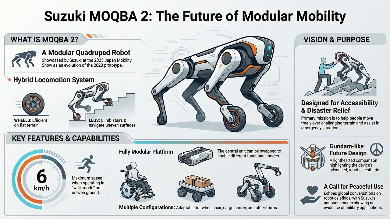 Адаптивный мобильный робот MOQBA 2 от Suzuki