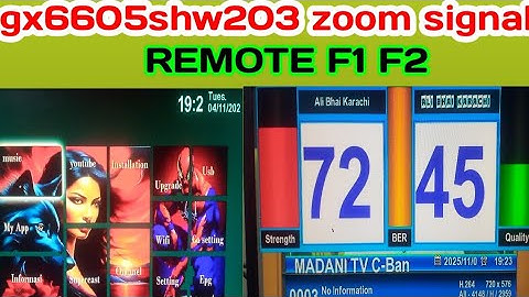 All Gx6605s Hw203 Zoom Signal (November 3, 2025 ) REMOTE  F1F2