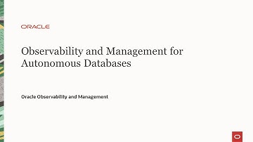 Observability and Management for Autonomous Databases
