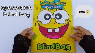 [💛DIY paper💛] SpongeBob SquarePants blind bag unpacking ASMR tutorial|paper squishy| Diy paper craft