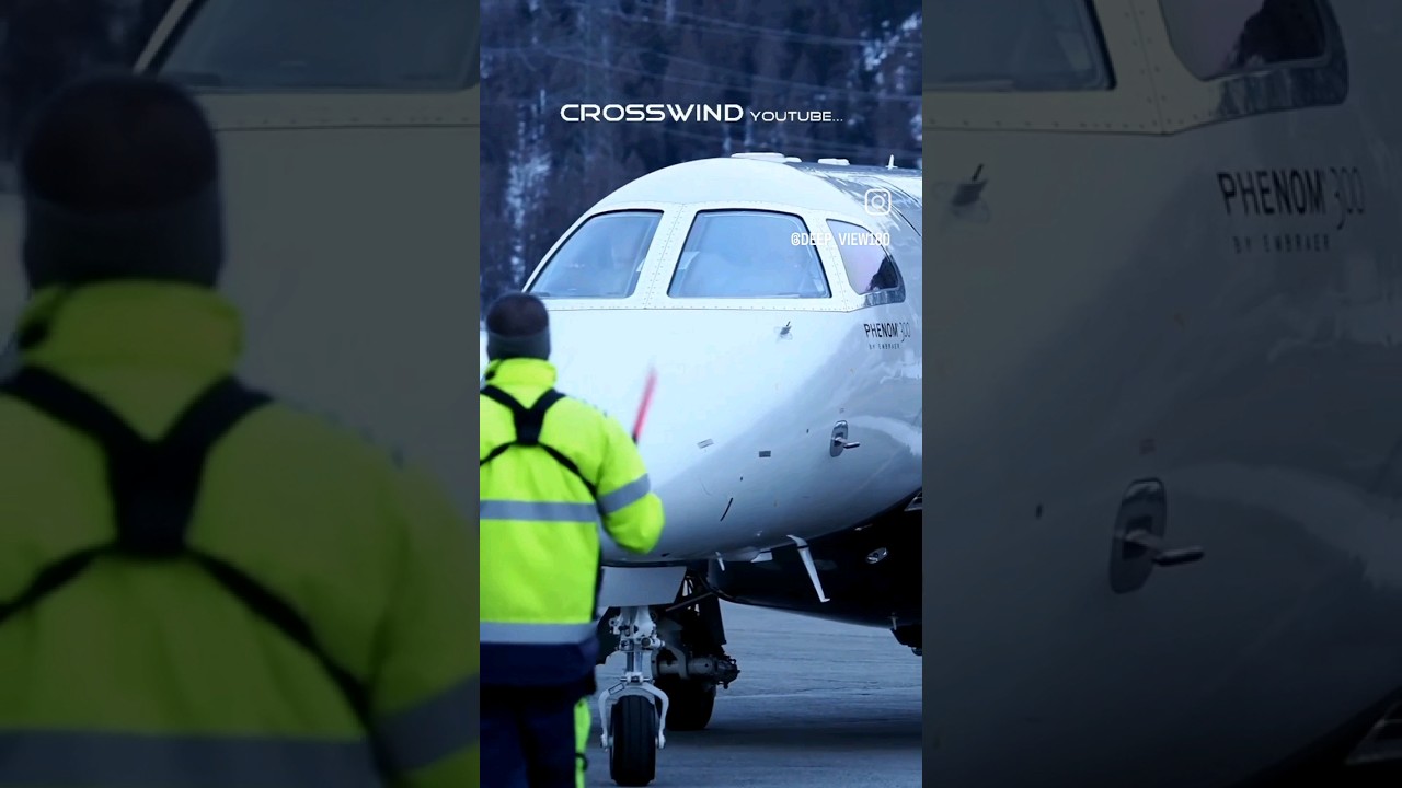 Archive Video 🎥 Embraer Privat Jets Action Engadin Airport Februar 2022 
