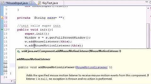 ava Game Development   31    User Mouse Input