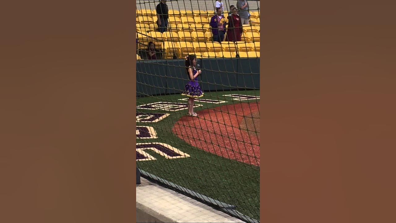 JL National Anthem LSU Softball Game YouTube