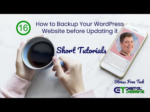 T16 How to do a Backup before the Updates for your WordPress Website
