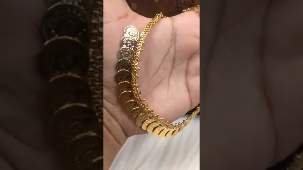 Latest Gold Kasulaperu designs 2022 | Gold Ram Parivar Haram Design | Gold Kasulaperu Collection