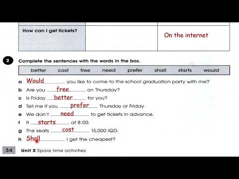 حل صفحة 34 و 35 نشاط انكليزي ثالث متوسط 2024