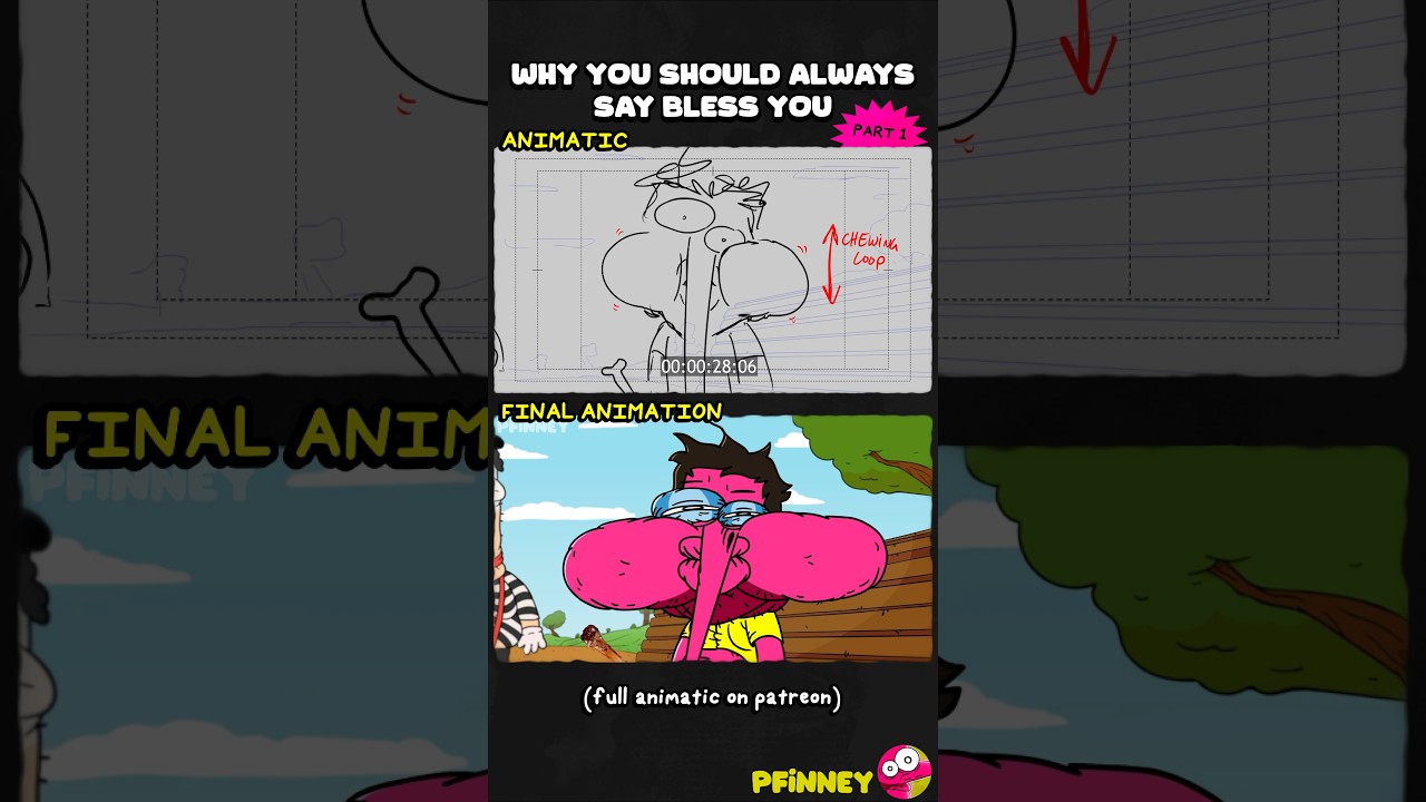 #storyboard vs final #animation - Bless You (pt. 1)