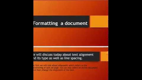 Formatting a document | Part -2 | | By Rashmi sinha
