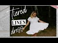 Sewing a TIERED LINEN DRESS using MCCALL'S #M7948