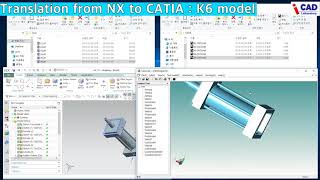 Translation from NX to CATIA : K6 model (kr)