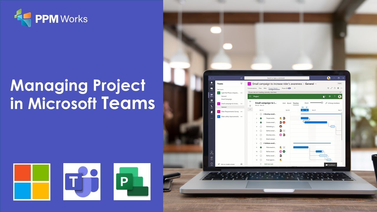 Managing projects in Microsoft Teams - YouTube