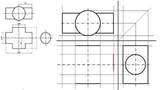 Engineering Drawing Tutorials Intersection of solids with front view and slide view t 10 1720P HD