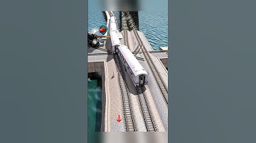 Fast Train Crossing a Bridge! 🤯 #shorts #trains #railways