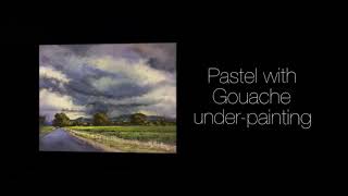 Pastel with Gouache underpainting