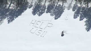 'HELP US!!' message written in snow spotted in Crestline as desperation grows