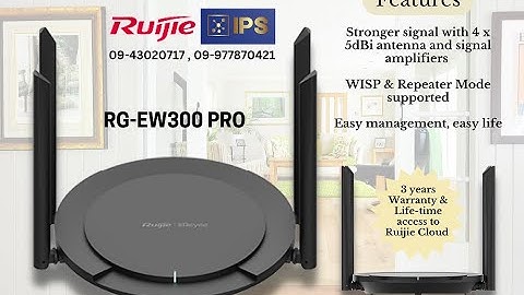 EW300PRO Router Mode 170m Long Range.