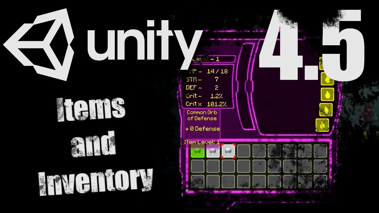 Unity Items My Unity Project - Items and Inventory - Update 4.5 - YouTube