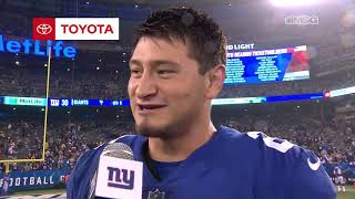 Rosas on Record-Setting & Game-Winning Field Goals | New York Giants Post Game