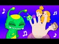 Canción Familia Dedo (finger family) cantada por Groovy el Marciano & Phoebe | Videos infantiles