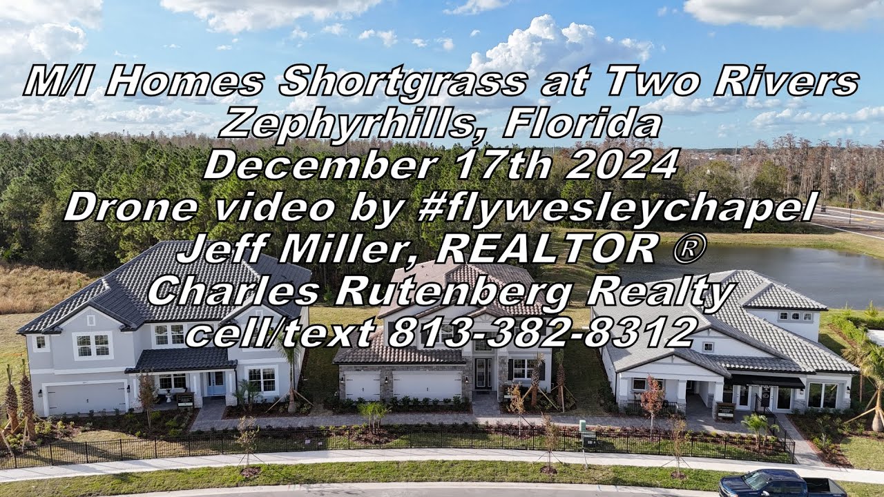 M/I Homes Shortgrass at Two Rivers Zephyrhills Florida Drone Video Dec 17th 2024 