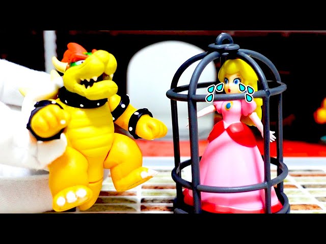 Mario caught in a prison