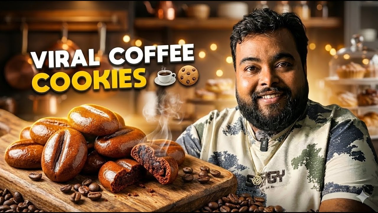 Stop Scrolling ❌ These Coffee Bean Cookies Are Going Viral Over Instagram ☕🍪 | Easy Recipe Hindi