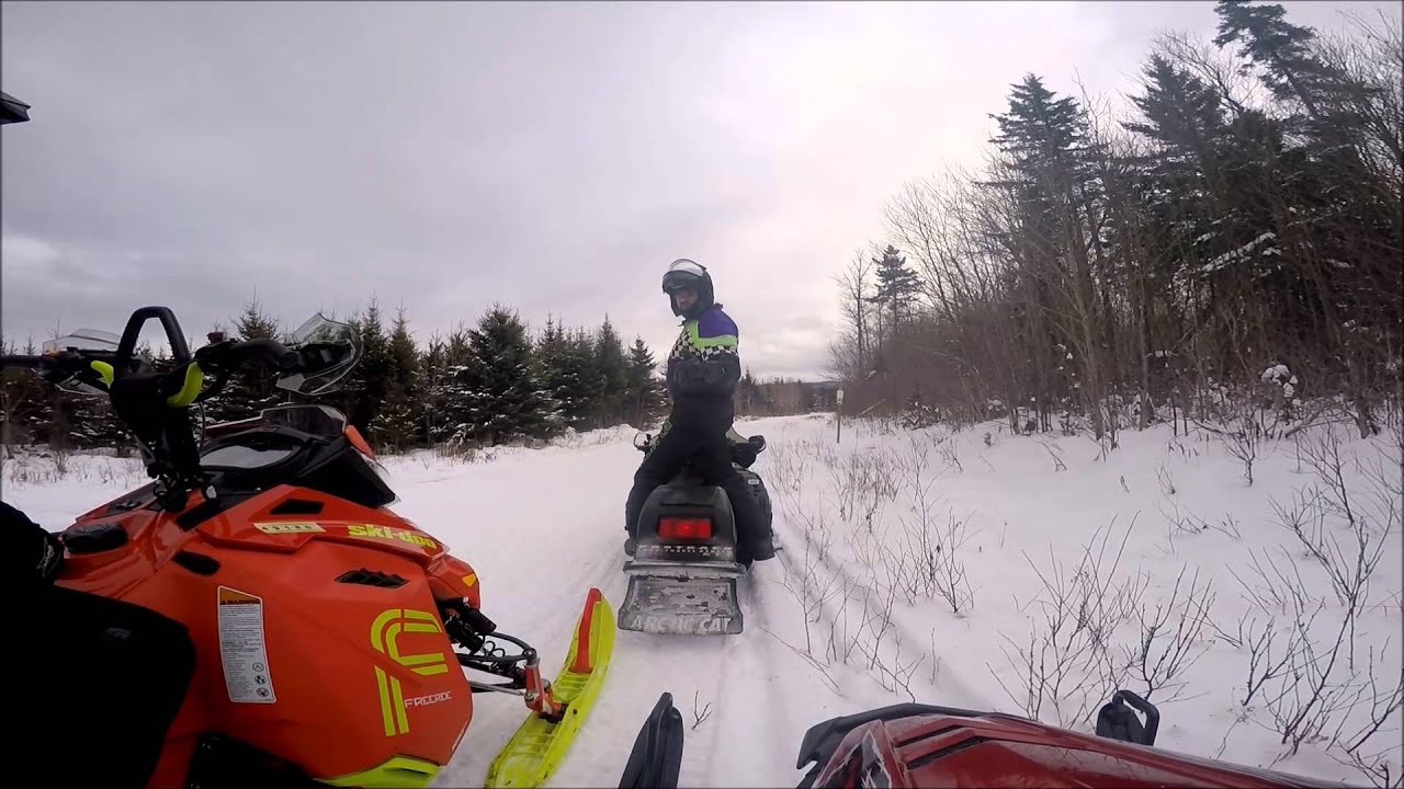 Snowmobiling Pittsburg, NH 9 Jan 15 Later in the day YouTube