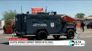 Sujeto armado sembró terror en El Paso