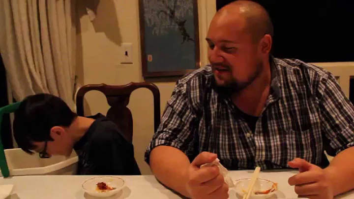 Alex and Uncle Tommy try - Spicy crabs and tiny fish