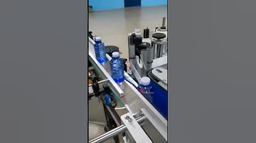 Plastic bottle labeling machine,windshield wiper fluid bottle labeling machine#labelingmachine