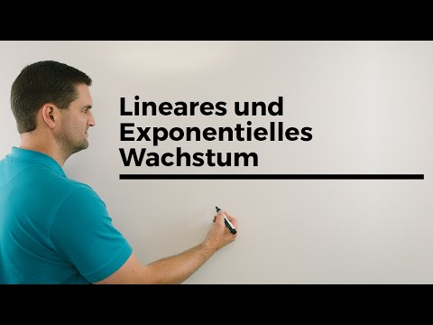 Lineares und Exponentielles Wachstum, Übersicht, Unterschiede, Exponentialfunktionen