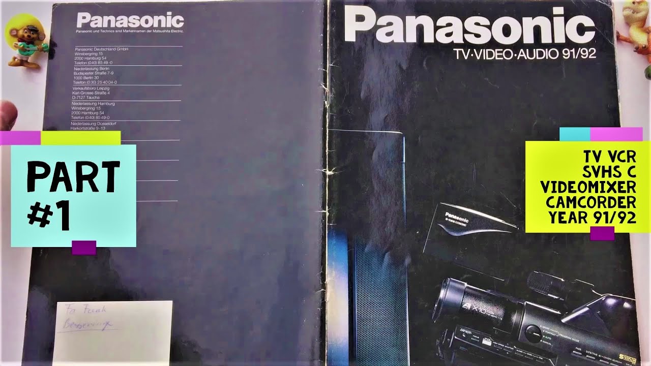 レトロ National  パナソニック 1991年頃 チラシ 広告 Panasonic catalog 1991-1992 part #1 | TVs Camcorder Video Cassette