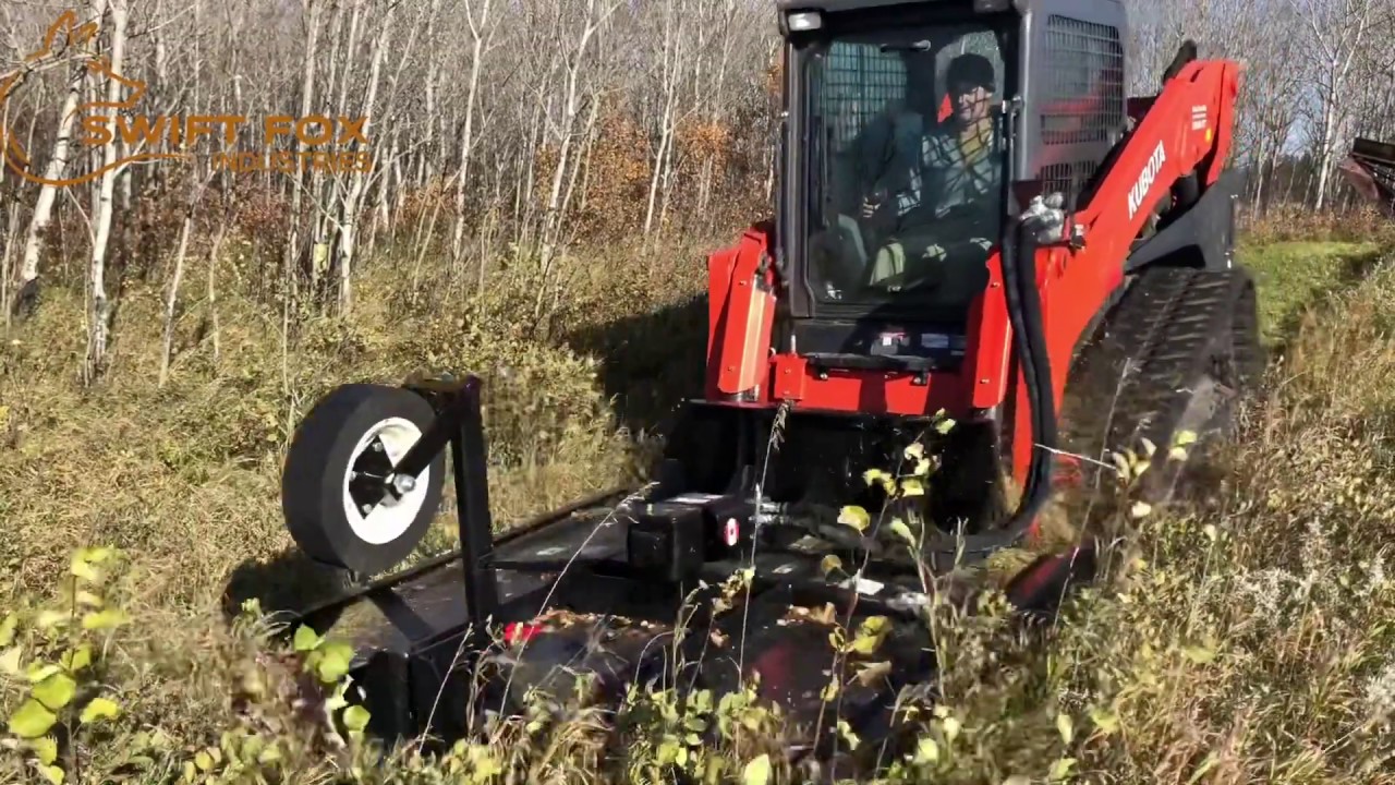 72” Brush Cutter for Skid Steer demo by Swift Fox Industries YouTube