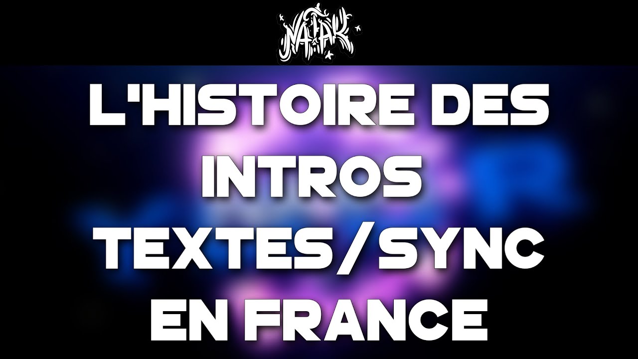 L'HISTOIRE DES INTROS TEXTES - SYNC EN FRANCE. - Voila, j'espère avoir fait rappeler des souvenirs aux anciens. Si on en est arrivé la c'est garce a vous.