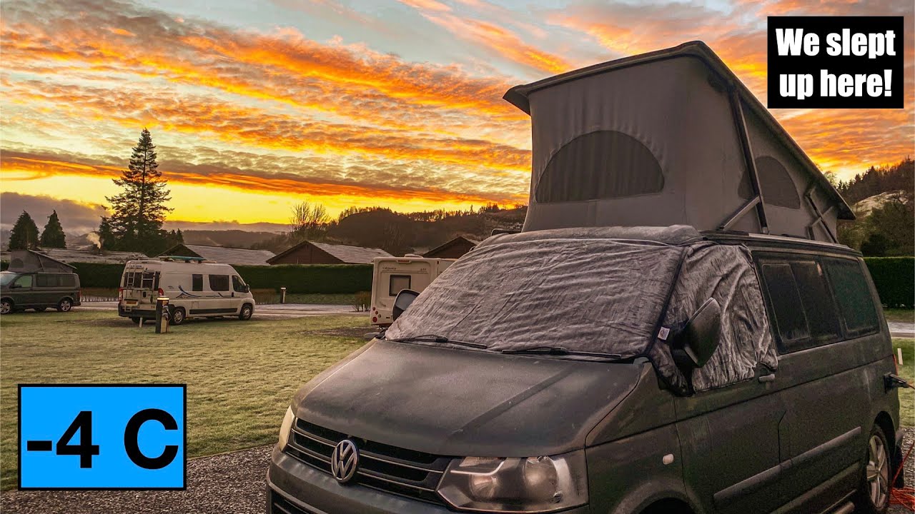 Морозный зимний кемпинг в Озерном крае