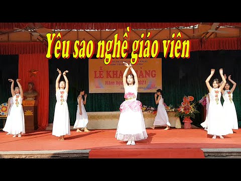 Video Yêu sao nghề giáo viên (Học sinh múa Cô giáo hát). NTN - youtube