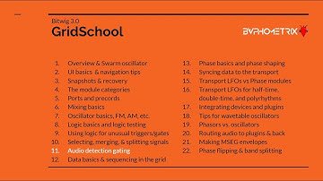 Bitwig Grid School 11 - Audio Detection Gating