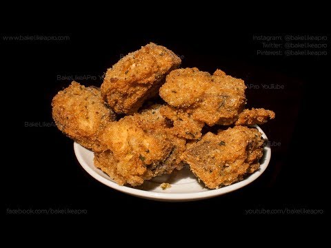 EASY CRISPY Deep Fried Mushrooms Recipe - EGG FREE